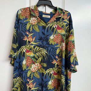 Tommy Bahama "Parrots of the Carribean" Hawaiian Shirt